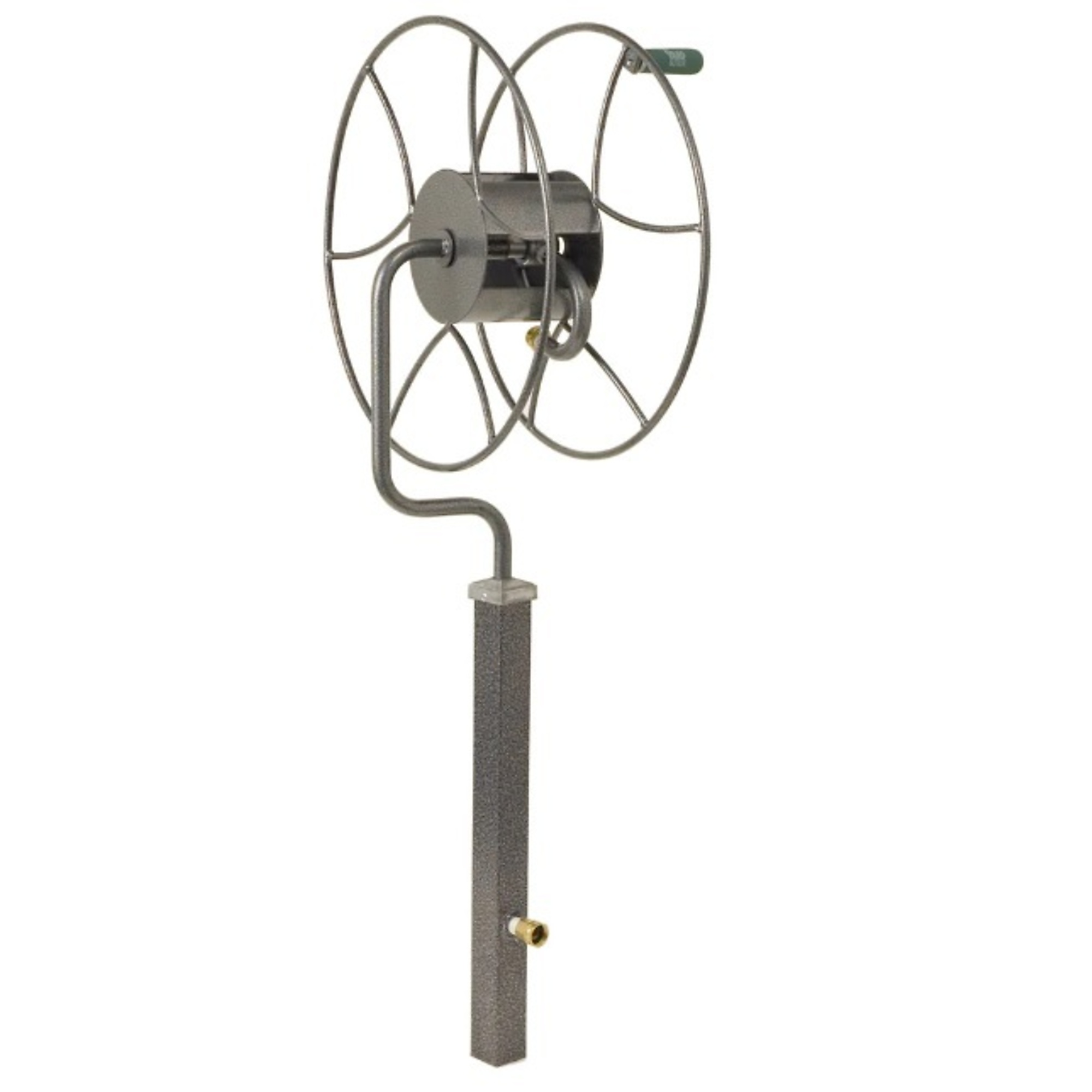 Yard Butler Free-Standing Swivel Reel, 200ft. Hose Capacity, Gray, Model# ISR-360